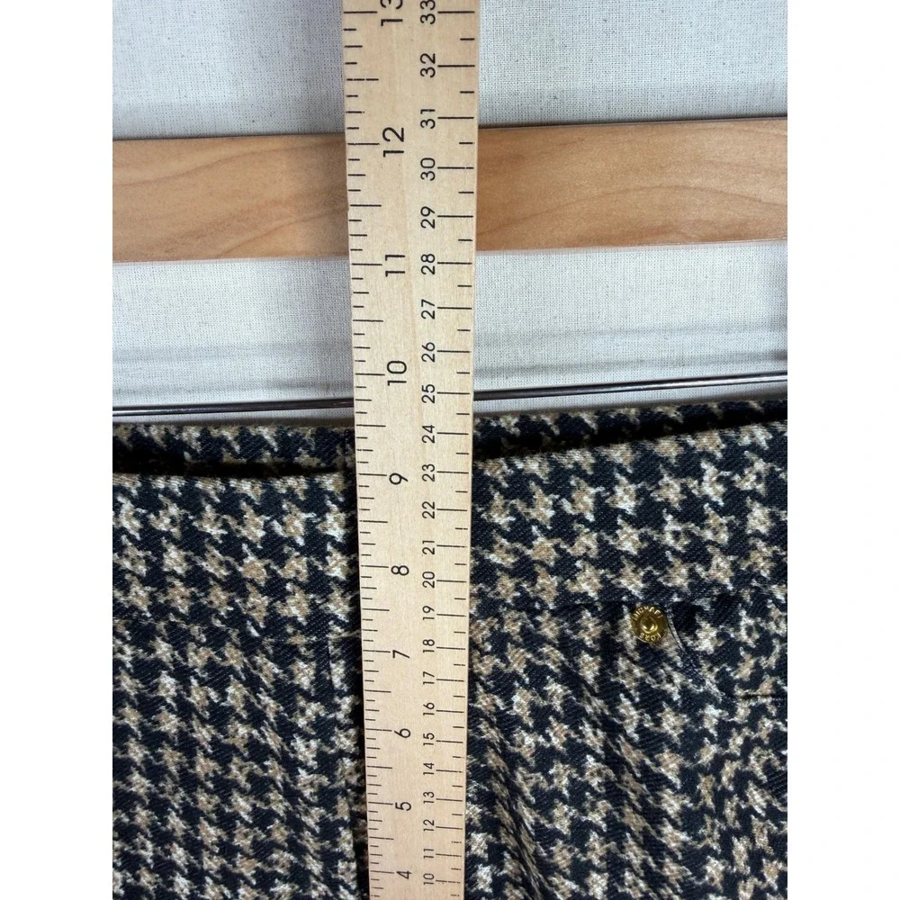 Michael Kors Women's Pull On Pants size‎ P/M Beige Black Houndstooth